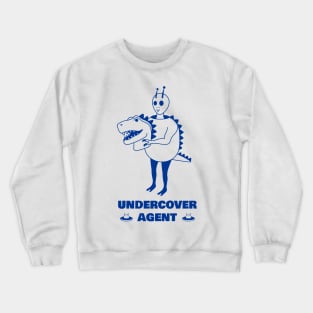 Alien in a suit dinosaur Crewneck Sweatshirt